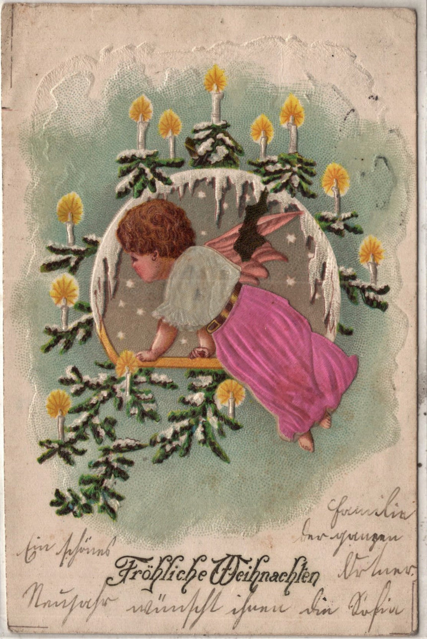 Cartolina Buon Natale / anno. Frohe Weihnachten / Neues Jahr. Merry Christmas & Happy New Year | Collezionissimo