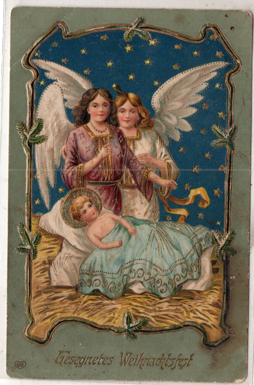 Cartolina Buon Natale / anno. Frohe Weihnachten / Neues Jahr. Merry Christmas & Happy New Year | Collezionissimo