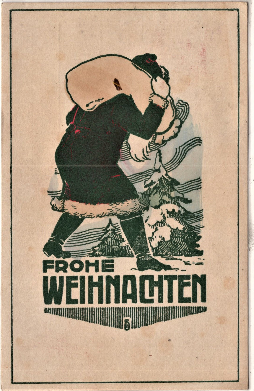 Cartolina Buon Natale / anno. Frohe Weihnachten / Neues Jahr. Merry Christmas & Happy New Year | Collezionissimo