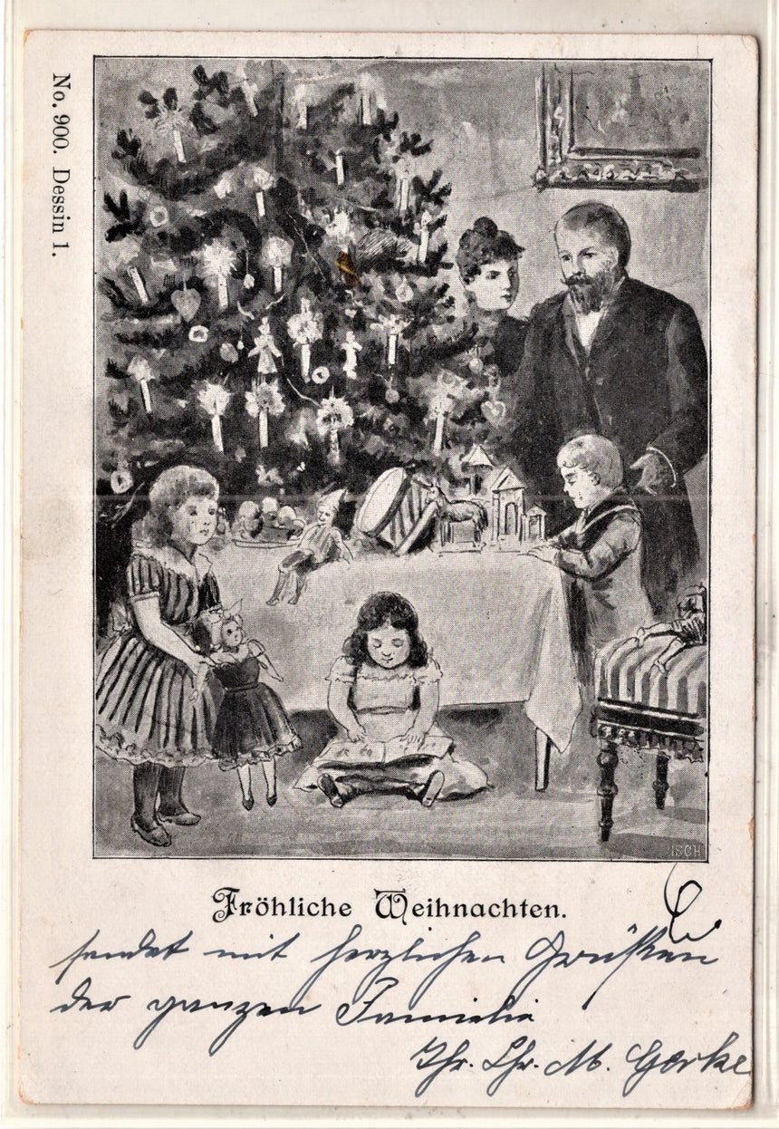 Cartolina Buon Natale / anno. Frohe Weihnachten / Neues Jahr. Merry Christmas & Happy New Year | Collezionissimo