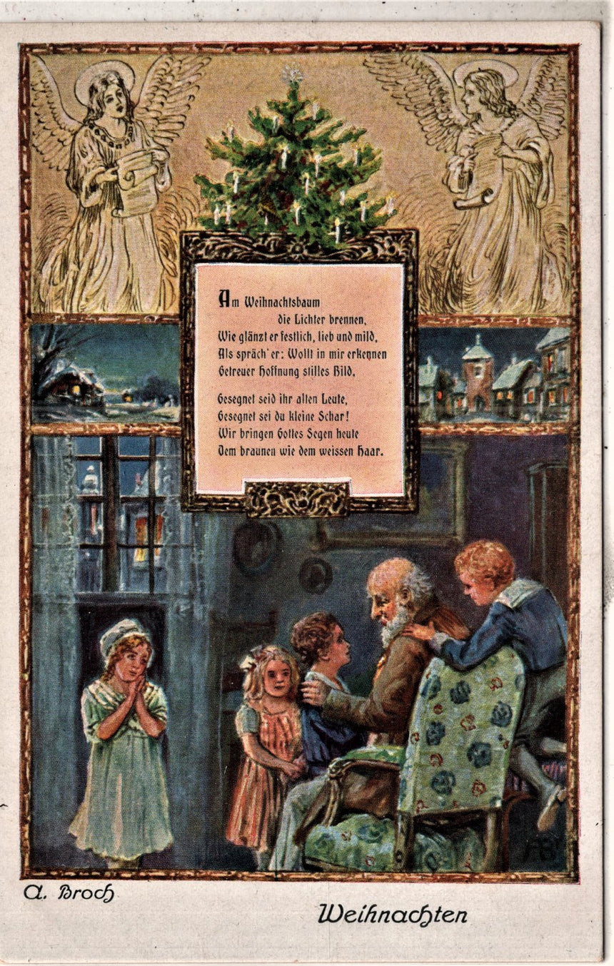 Cartolina Buon Natale / anno. Frohe Weihnachten / Neues Jahr. Merry Christmas & Happy New Year | Collezionissimo