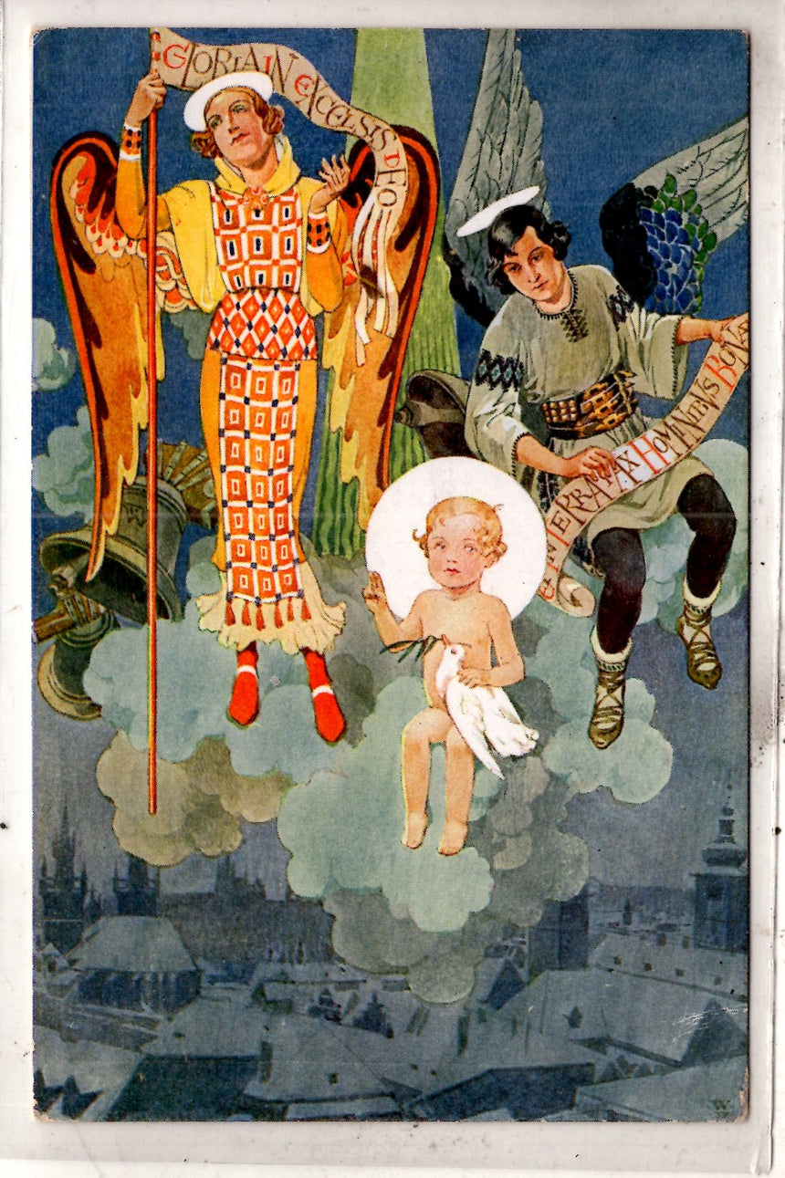 Cartolina Buon Natale / anno. Frohe Weihnachten / Neues Jahr. Merry Christmas & Happy New Year | Collezionissimo