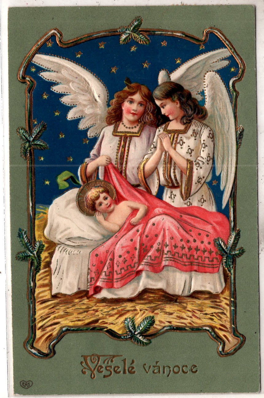 Cartolina Buon Natale / anno. Frohe Weihnachten / Neues Jahr. Merry Christmas & Happy New Year | Collezionissimo