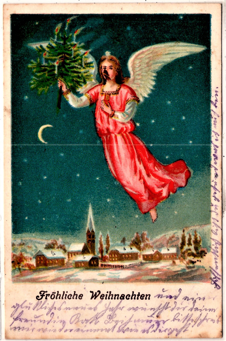 Cartolina Buon Natale / anno. Frohe Weihnachten / Neues Jahr. Merry Christmas & Happy New Year | Collezionissimo