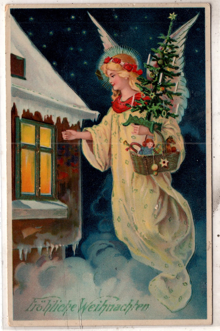 Cartolina Buon Natale / anno. Frohe Weihnachten / Neues Jahr. Merry Christmas & Happy New Year | Collezionissimo