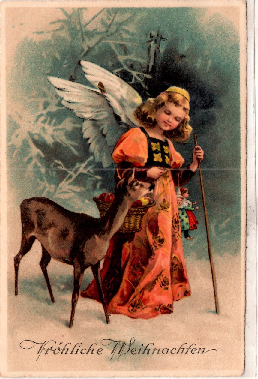 Cartolina Buon Natale / anno. Frohe Weihnachten / Neues Jahr. Merry Christmas & Happy New Year | Collezionissimo