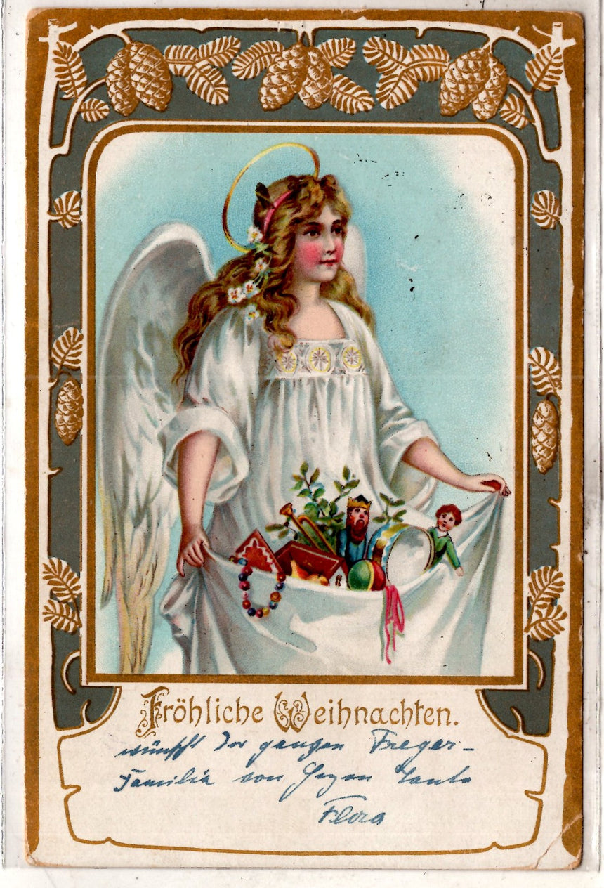 Cartolina Buon Natale / anno. Frohe Weihnachten / Neues Jahr. Merry Christmas & Happy New Year | Collezionissimo