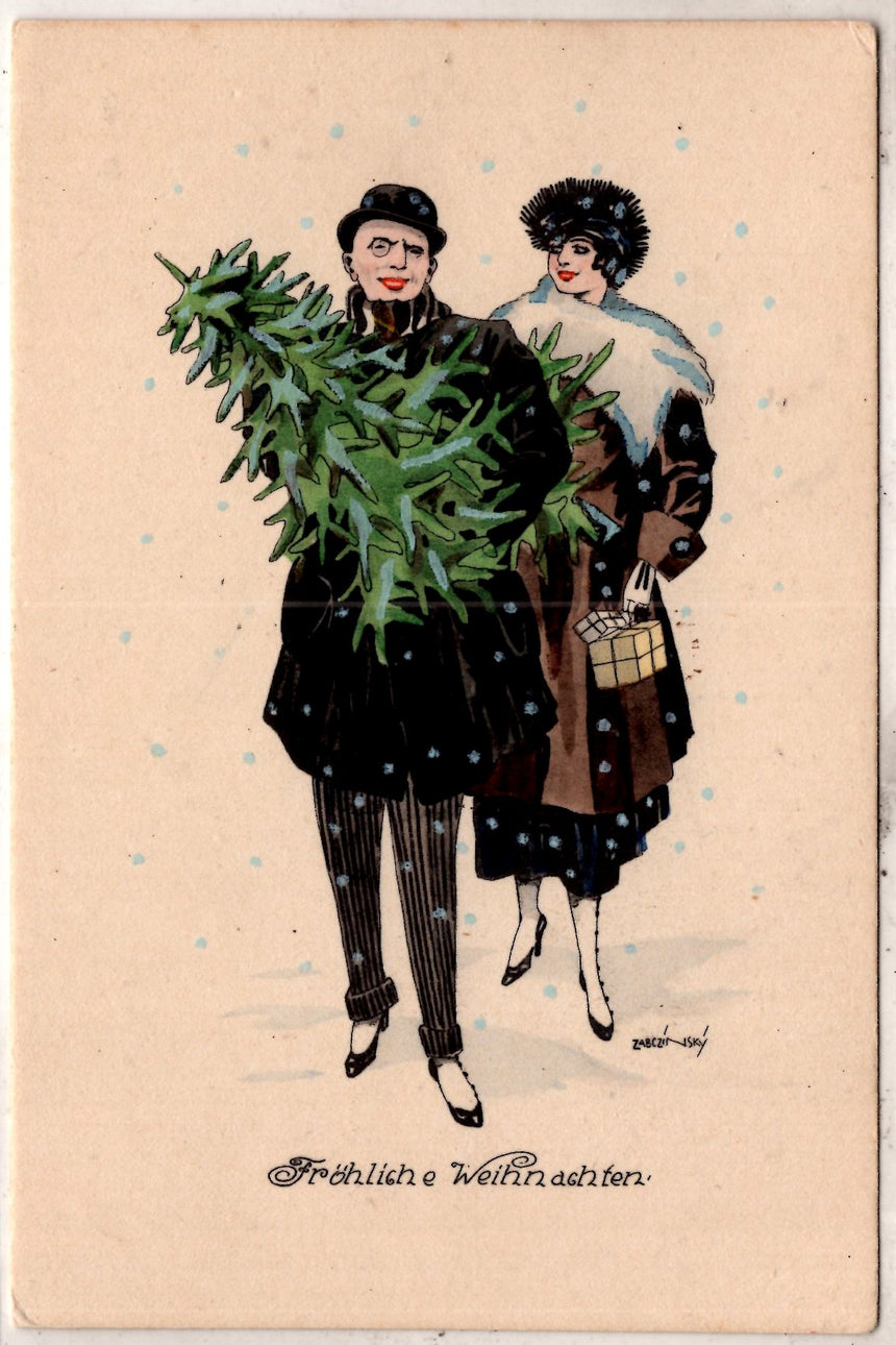 Cartolina Buon Natale / anno. Frohe Weihnachten / Neues Jahr. Merry Christmas & Happy New Year | Collezionissimo