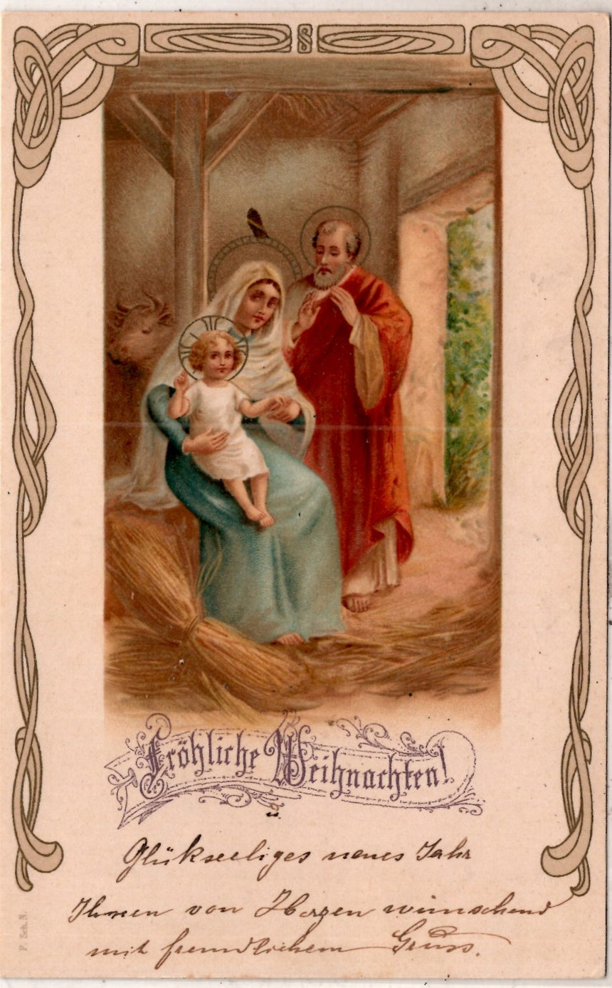 Cartolina Buon Natale / anno. Frohe Weihnachten / Neues Jahr. Merry Christmas & Happy New Year | Collezionissimo