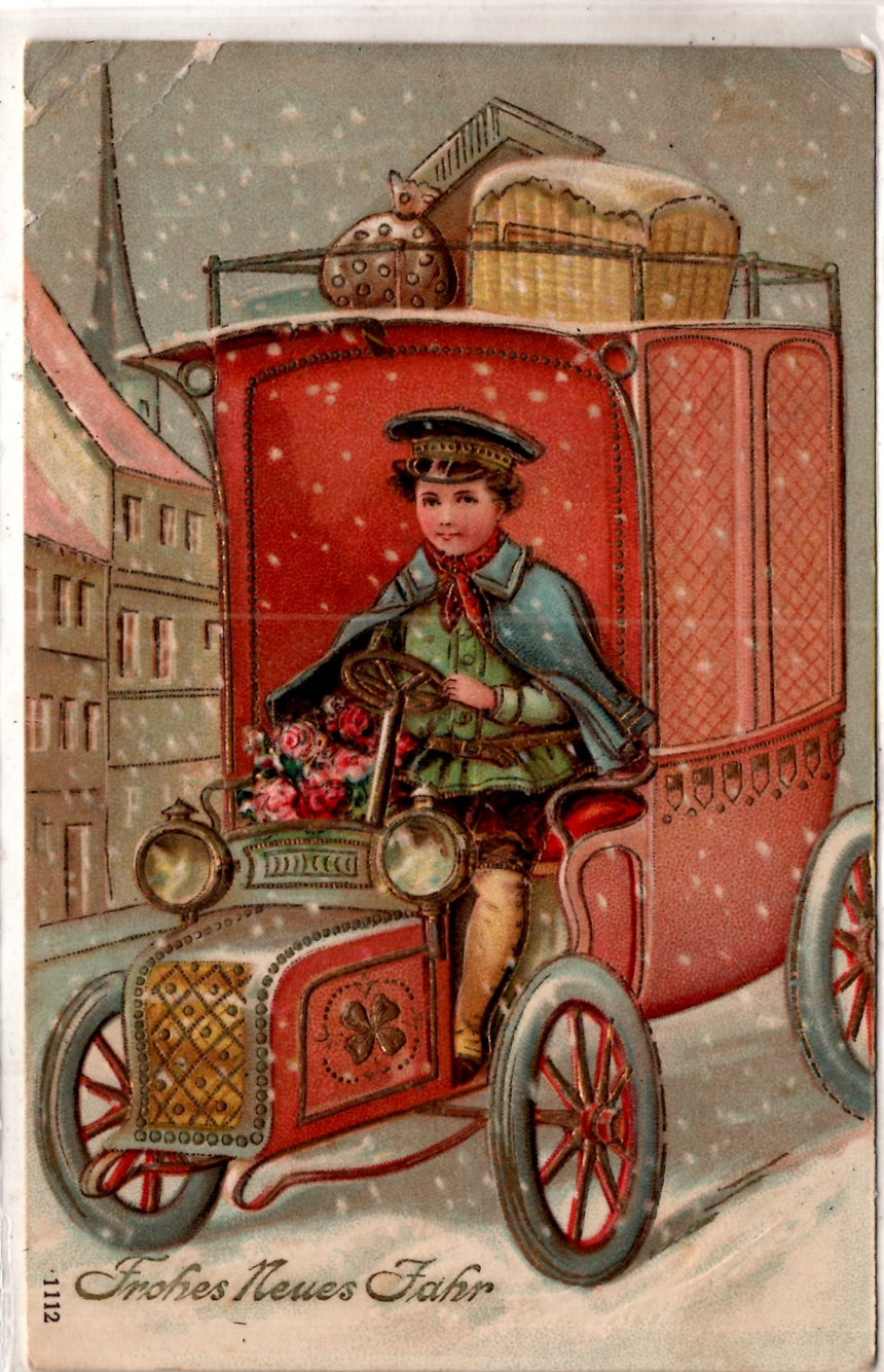 Cartolina Buon Natale / anno. Frohe Weihnachten / Neues Jahr. Merry Christmas & Happy New Year | Collezionissimo