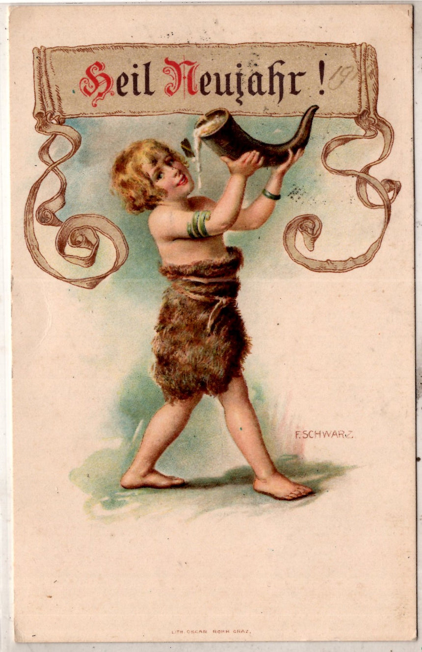 Cartolina Buon Natale / anno. Frohe Weihnachten / Neues Jahr. Merry Christmas & Happy New Year | Collezionissimo