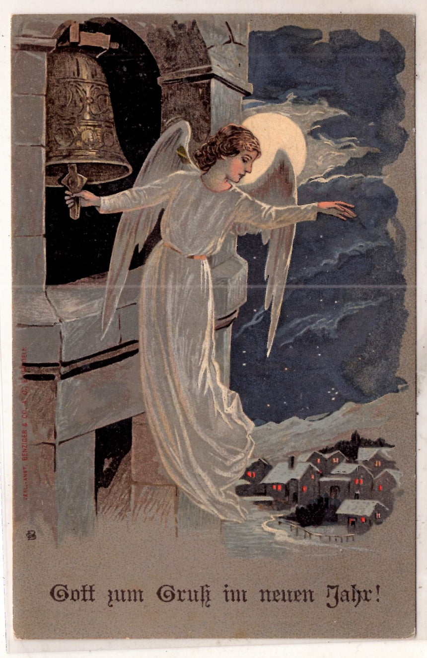 Cartolina Buon Natale / anno. Frohe Weihnachten / Neues Jahr. Merry Christmas & Happy New Year | Collezionissimo