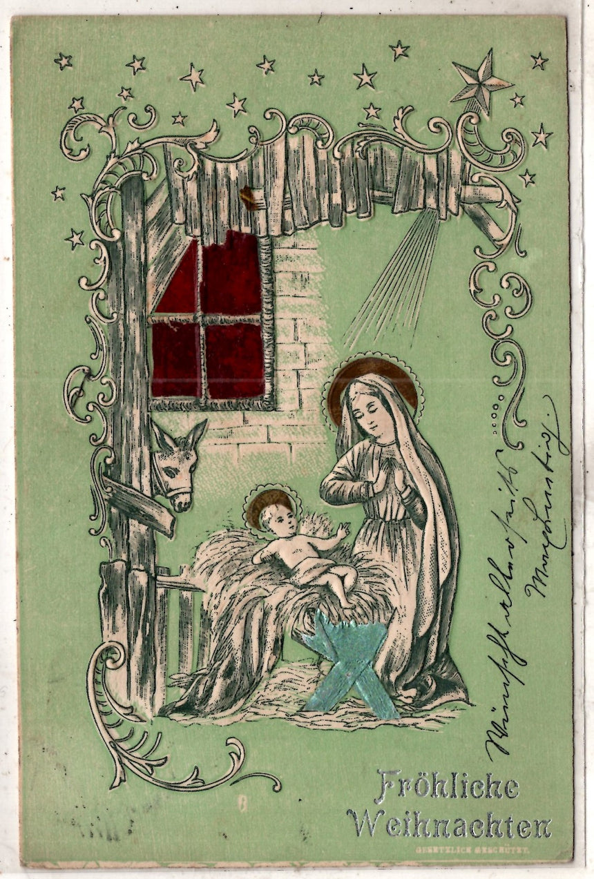 Cartolina Buon Natale / anno. Frohe Weihnachten / Neues Jahr. Merry Christmas & Happy New Year | Collezionissimo