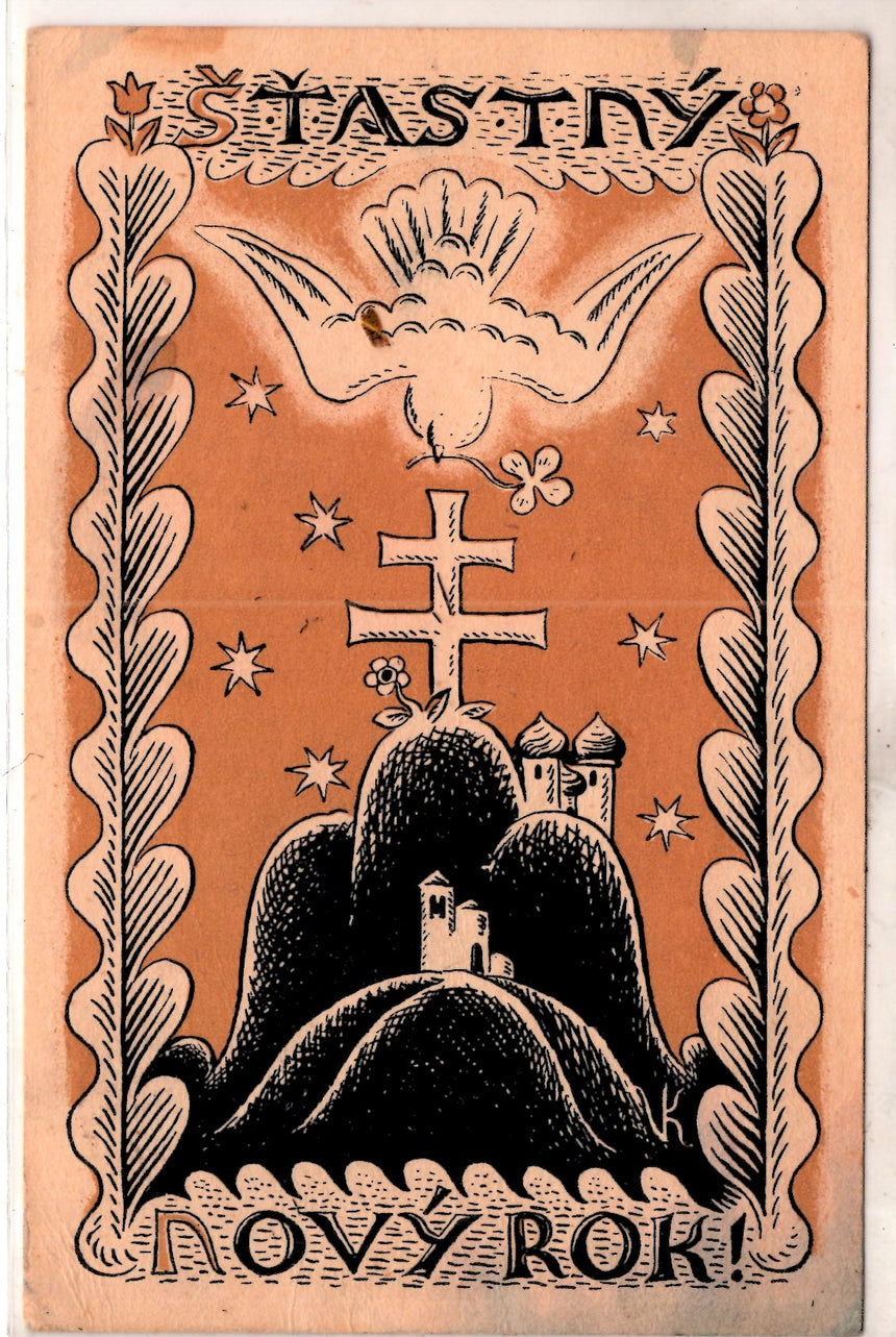 Cartolina Buon Natale / anno. Frohe Weihnachten / Neues Jahr. Merry Christmas & Happy New Year | Collezionissimo