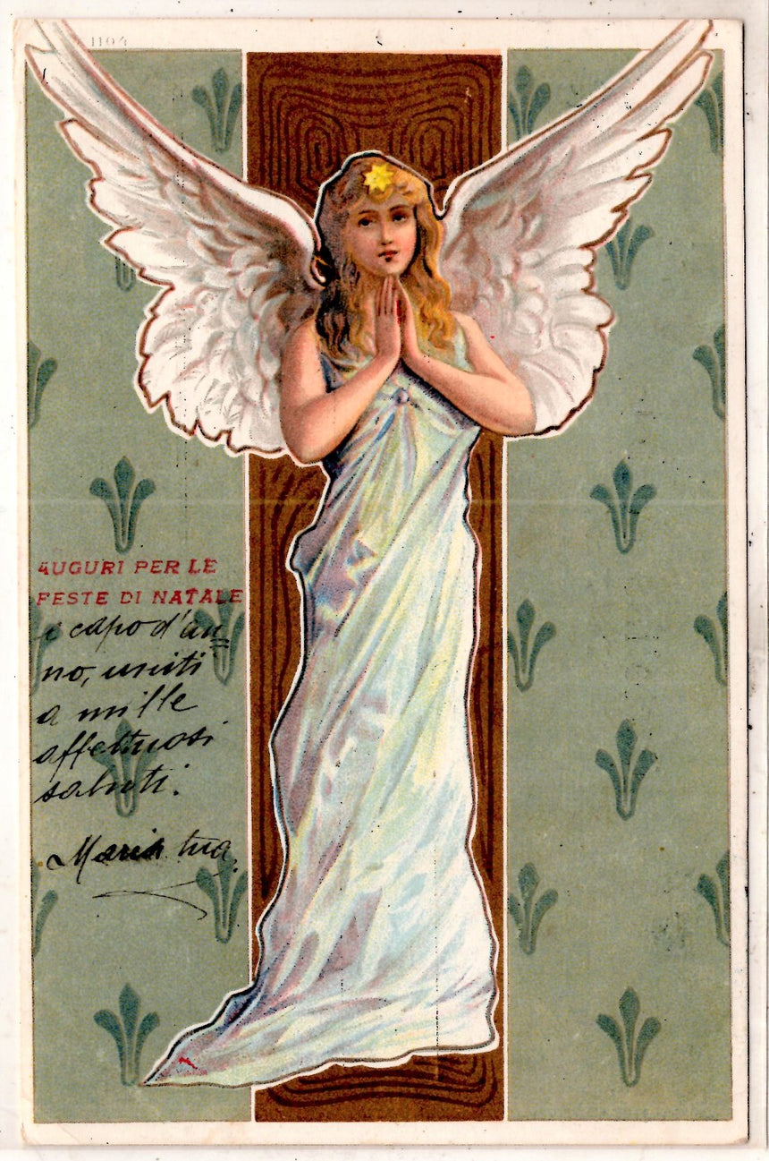 Cartolina Buon Natale / anno. Frohe Weihnachten / Neues Jahr. Merry Christmas & Happy New Year | Collezionissimo