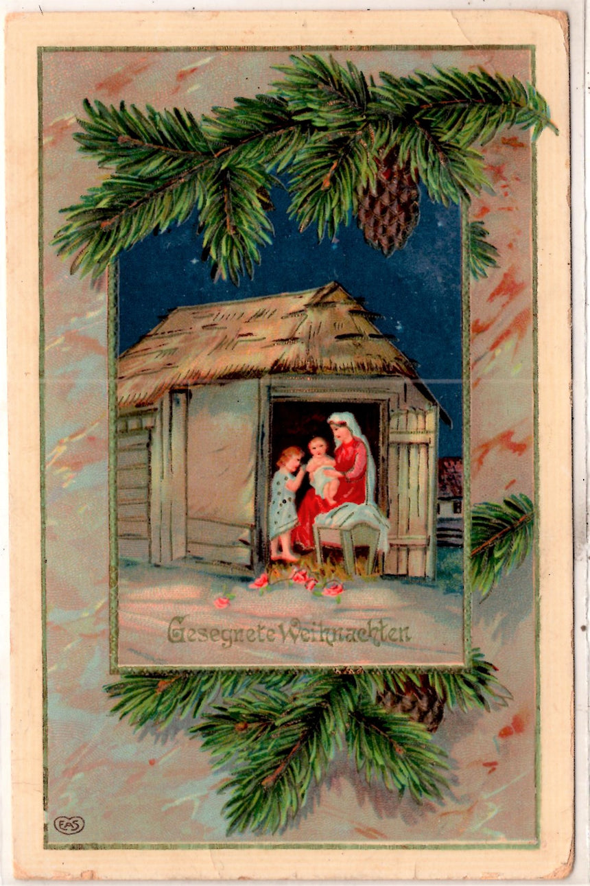 Cartolina Buon Natale / anno. Frohe Weihnachten / Neues Jahr. Merry Christmas & Happy New Year | Collezionissimo