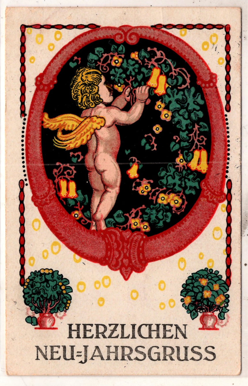 Cartolina Buon Natale / anno. Frohe Weihnachten / Neues Jahr. Merry Christmas & Happy New Year | Collezionissimo