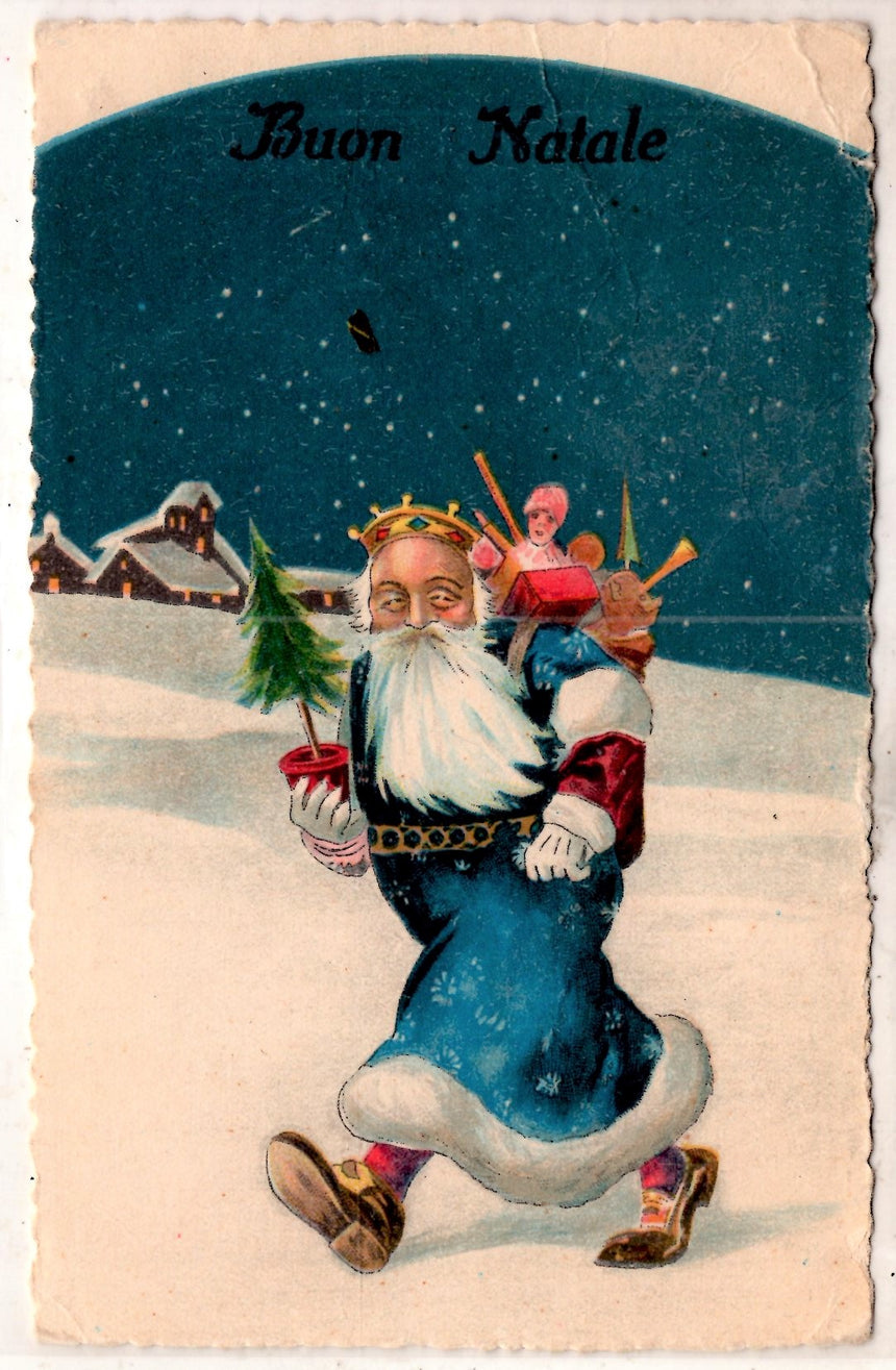 Cartolina Buon Natale / anno. Frohe Weihnachten / Neues Jahr. Merry Christmas & Happy New Year | Collezionissimo