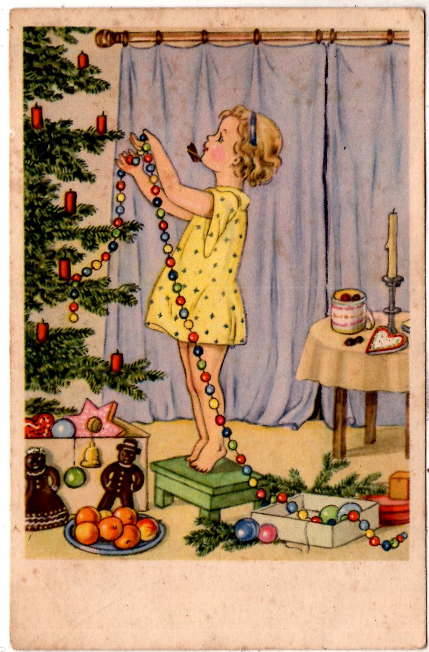 Cartolina Buon Natale / anno. Frohe Weihnachten / Neues Jahr. Merry Christmas & Happy New Year | Collezionissimo