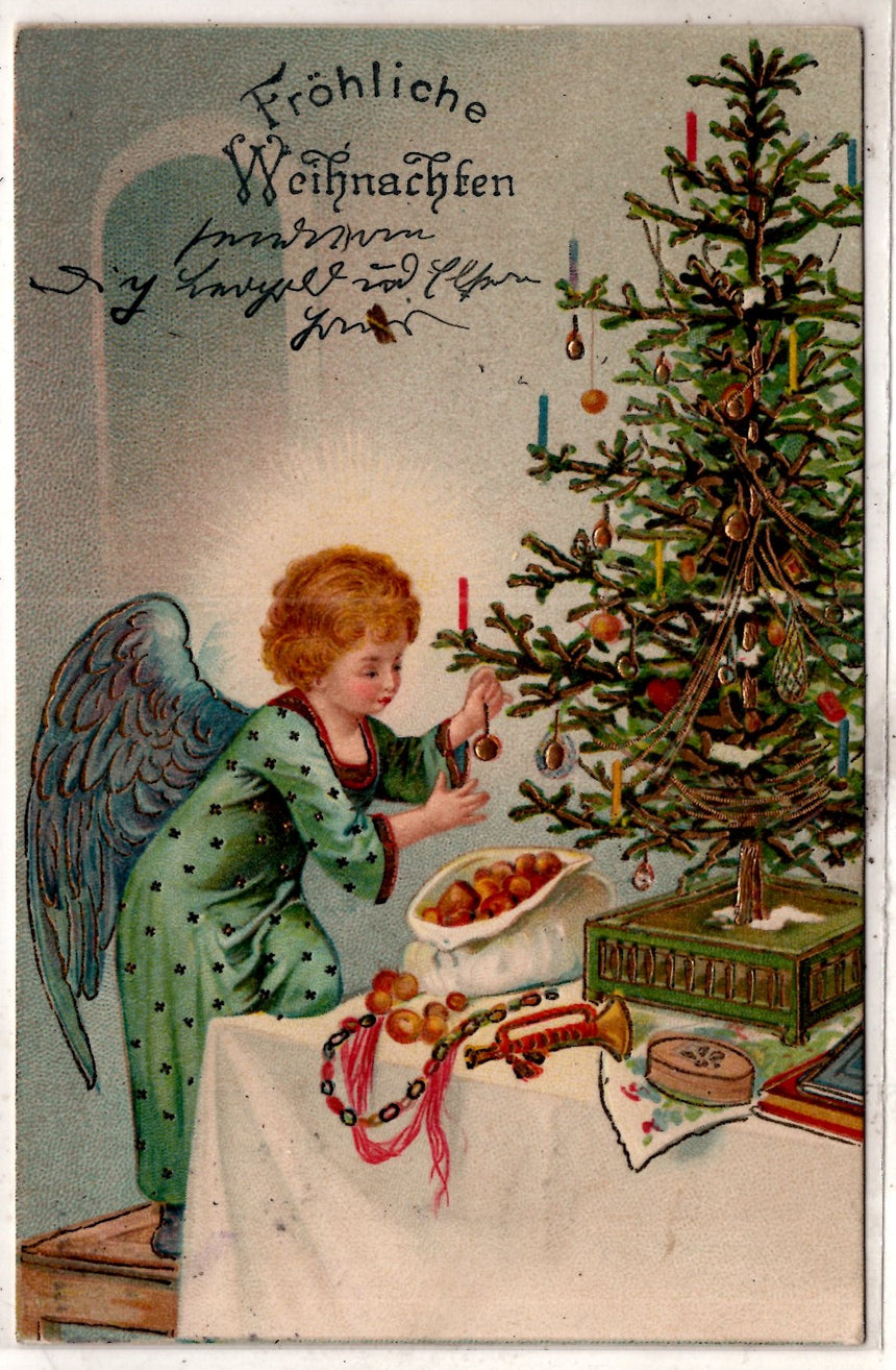 Cartolina Buon Natale / anno. Frohe Weihnachten / Neues Jahr. Merry Christmas & Happy New Year | Collezionissimo