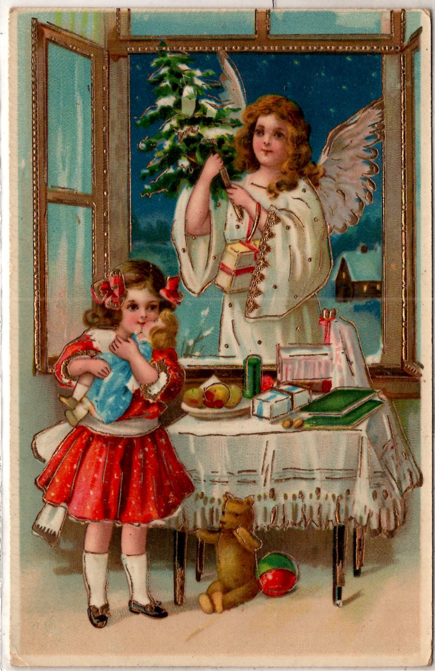 Cartolina Buon Natale / anno. Frohe Weihnachten / Neues Jahr. Merry Christmas & Happy New Year | Collezionissimo