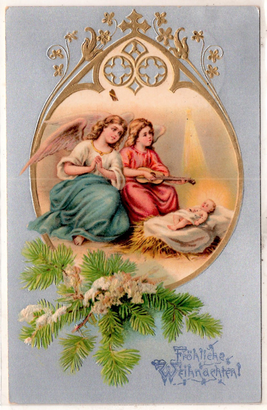 Cartolina Buon Natale / anno. Frohe Weihnachten / Neues Jahr. Merry Christmas & Happy New Year | Collezionissimo