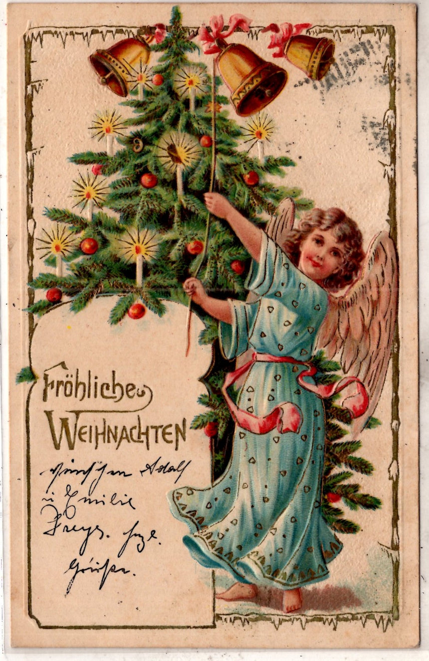 Cartolina Buon Natale / anno. Frohe Weihnachten / Neues Jahr. Merry Christmas & Happy New Year | Collezionissimo