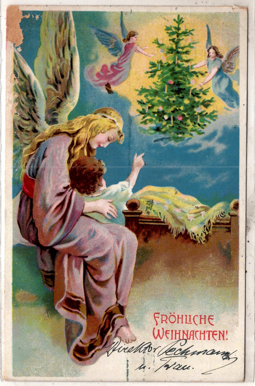 Cartolina Buon Natale / anno. Frohe Weihnachten / Neues Jahr. Merry Christmas & Happy New Year | Collezionissimo