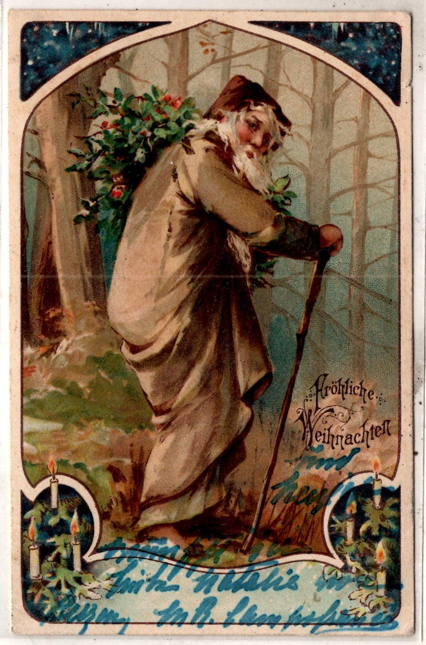 Cartolina Buon Natale / anno. Frohe Weihnachten / Neues Jahr. Merry Christmas & Happy New Year | Collezionissimo