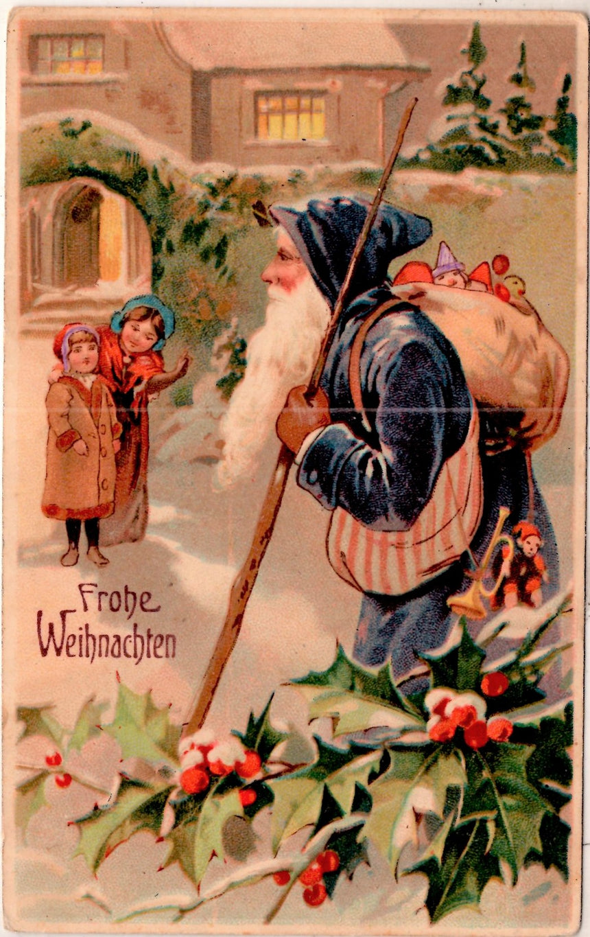 Cartolina Buon Natale / anno. Frohe Weihnachten / Neues Jahr. Merry Christmas & Happy New Year | Collezionissimo