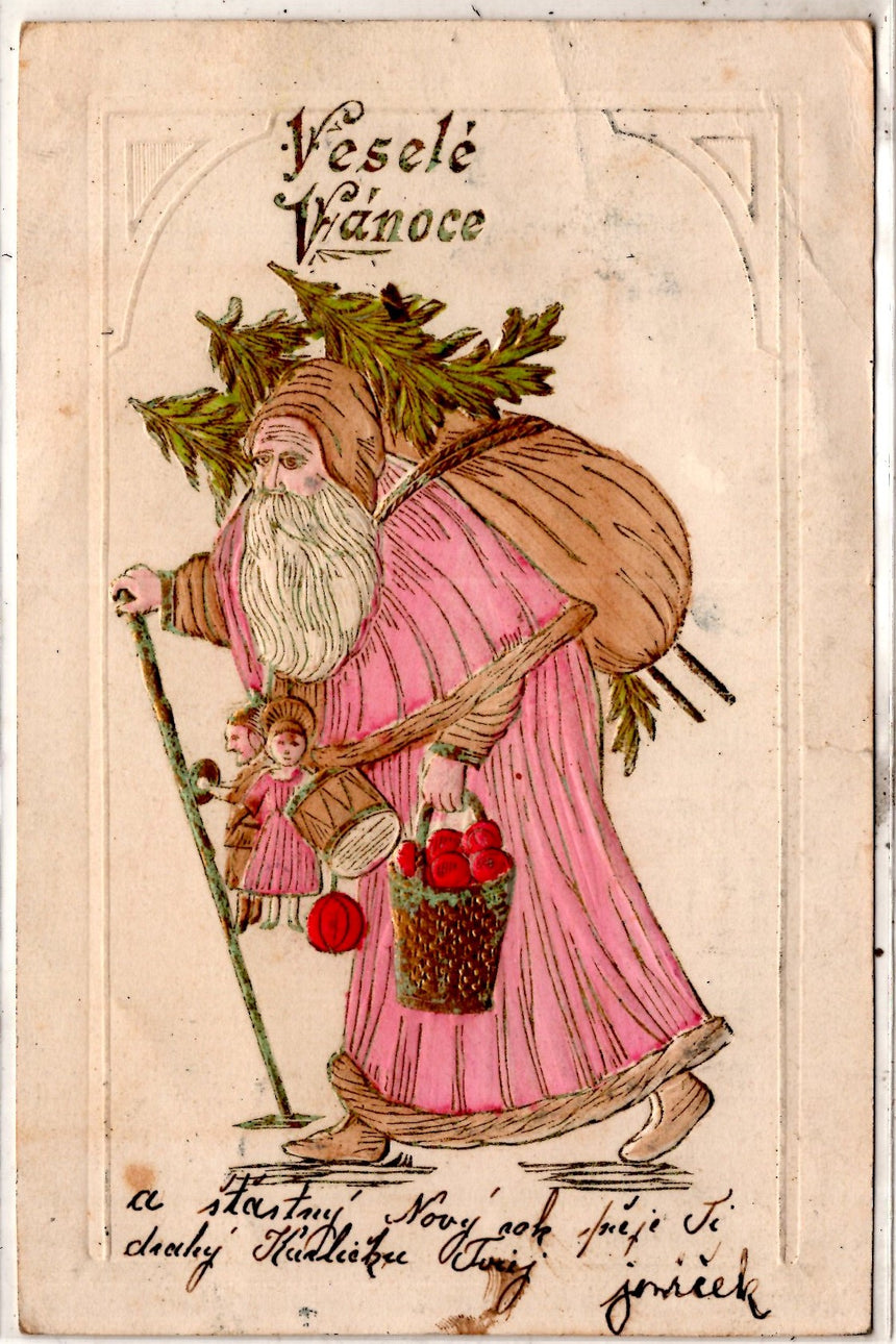 Cartolina Buon Natale / anno. Frohe Weihnachten / Neues Jahr. Merry Christmas & Happy New Year | Collezionissimo