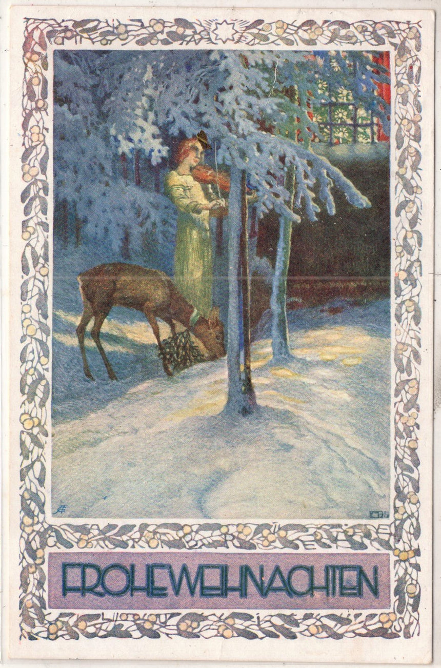 Cartolina Buon Natale / anno. Frohe Weihnachten / Neues Jahr. Merry Christmas & Happy New Year | Collezionissimo