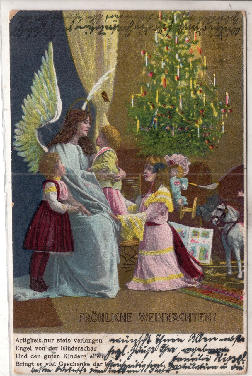 Cartolina Buon Natale / anno. Frohe Weihnachten / Neues Jahr. Merry Christmas & Happy New Year | Collezionissimo