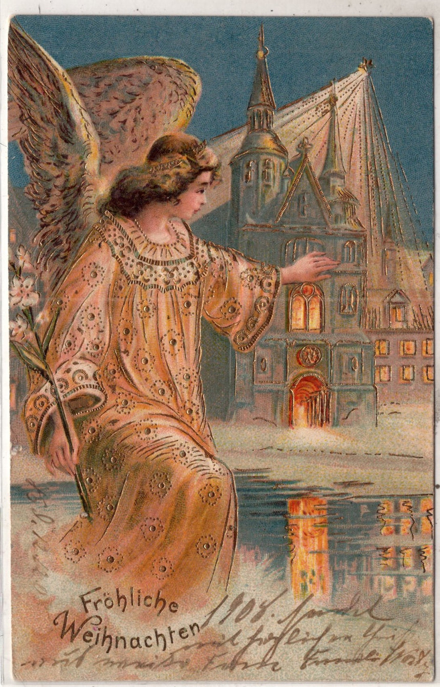 Cartolina Buon Natale / anno. Frohe Weihnachten / Neues Jahr. Merry Christmas & Happy New Year | Collezionissimo