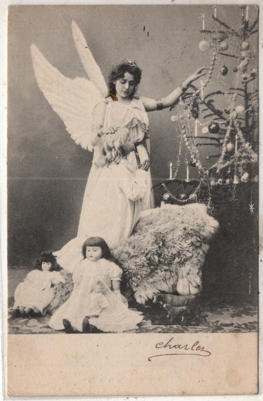 Cartolina Buon Natale / anno. Frohe Weihnachten / Neues Jahr. Merry Christmas & Happy New Year | Collezionissimo