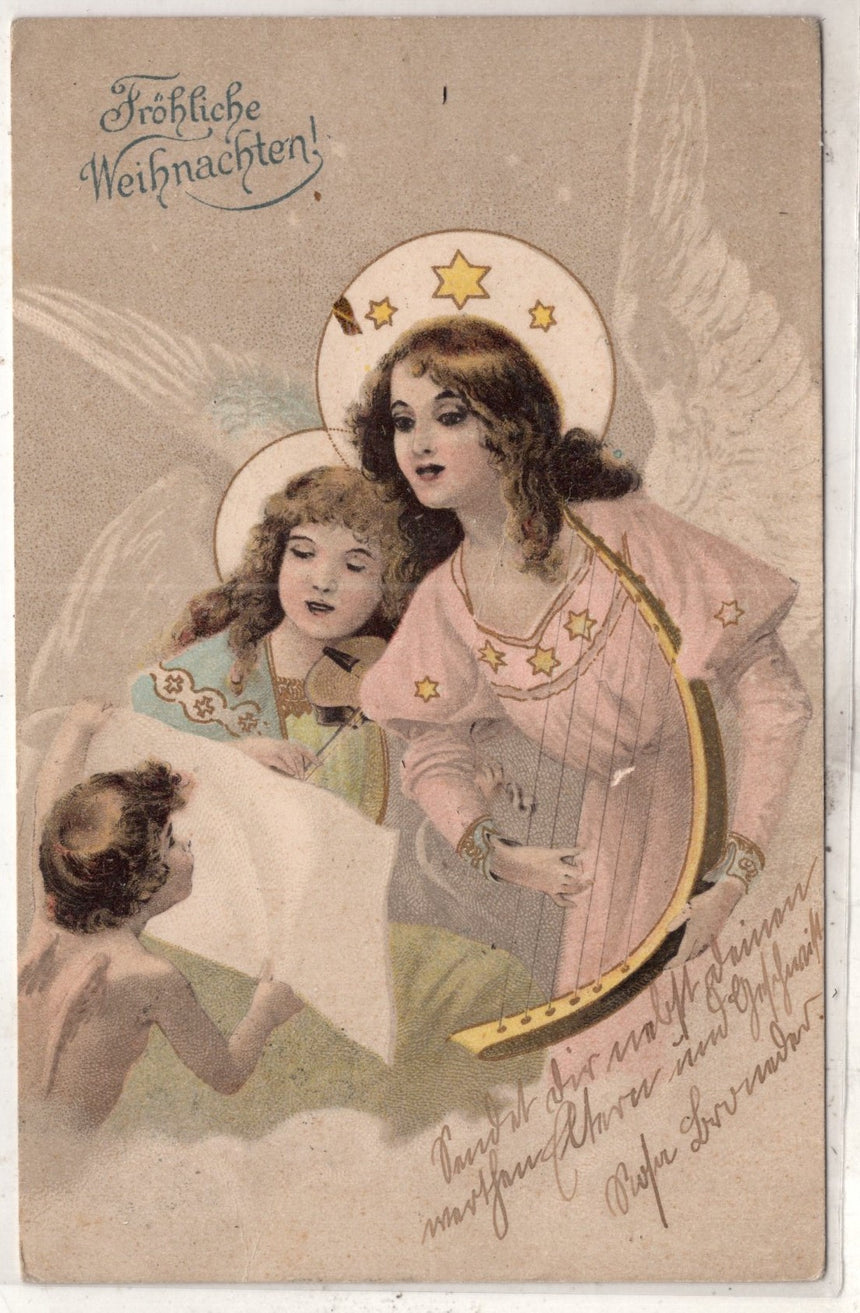 Cartolina Buon Natale / anno. Frohe Weihnachten / Neues Jahr. Merry Christmas & Happy New Year | Collezionissimo