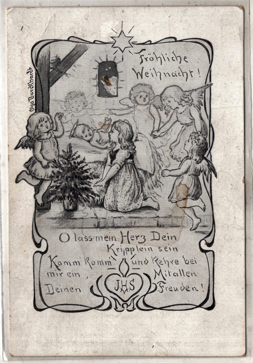 Cartolina Buon Natale / anno. Frohe Weihnachten / Neues Jahr. Merry Christmas & Happy New Year | Collezionissimo