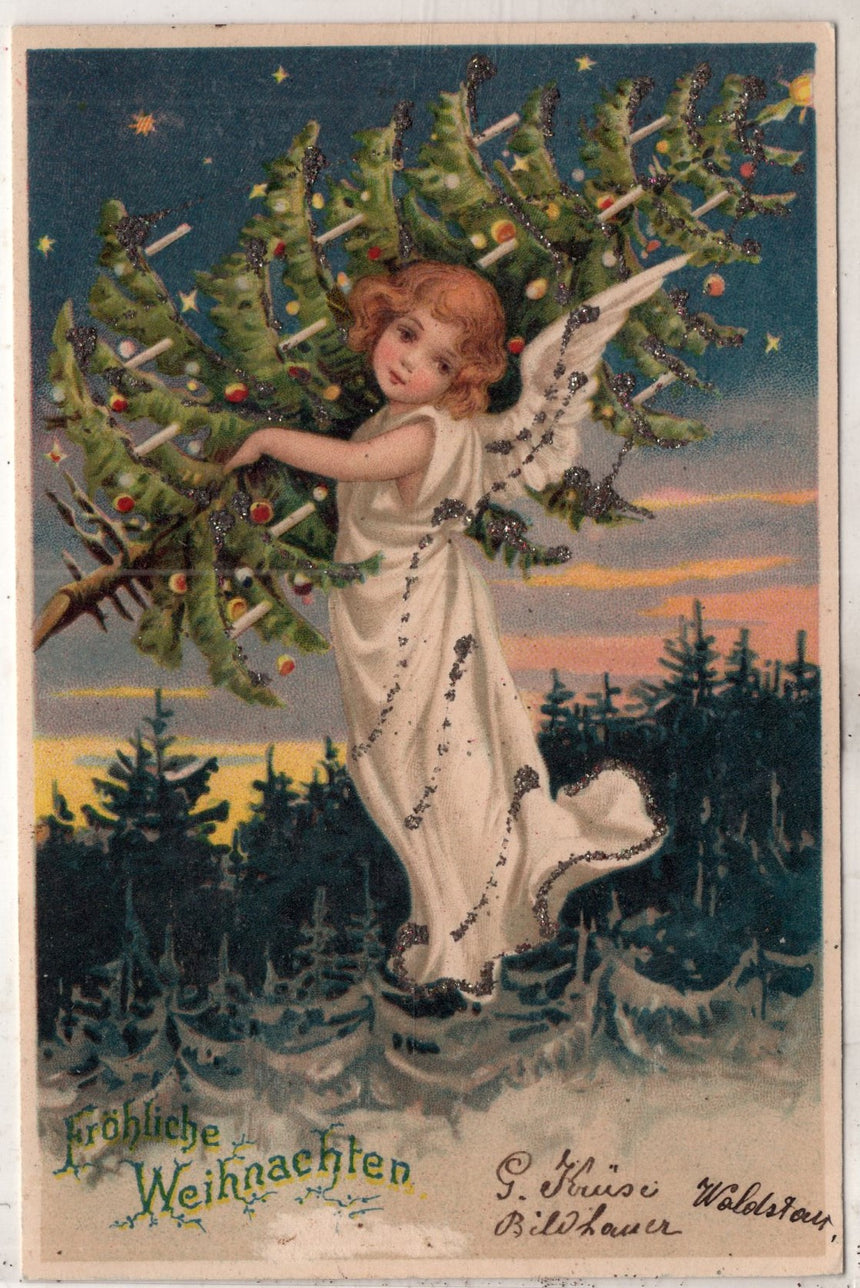 Cartolina Buon Natale / anno. Frohe Weihnachten / Neues Jahr. Merry Christmas & Happy New Year | Collezionissimo