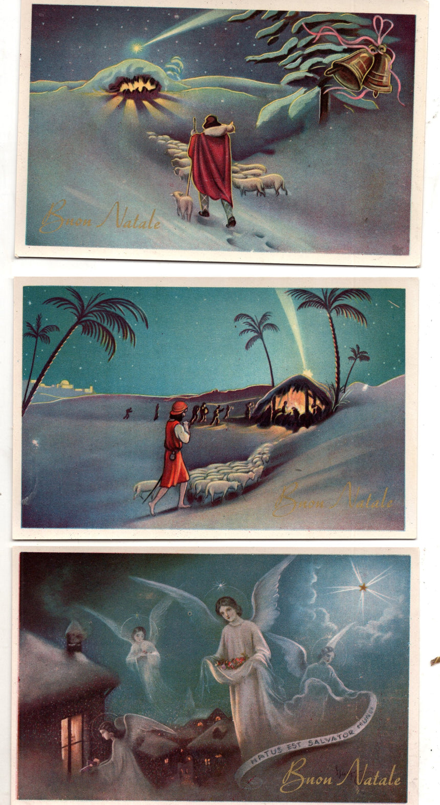 Cartolina Buon Natale / anno. Frohe Weihnachten / Neues Jahr. Merry Christmas & Happy New Year | Collezionissimo