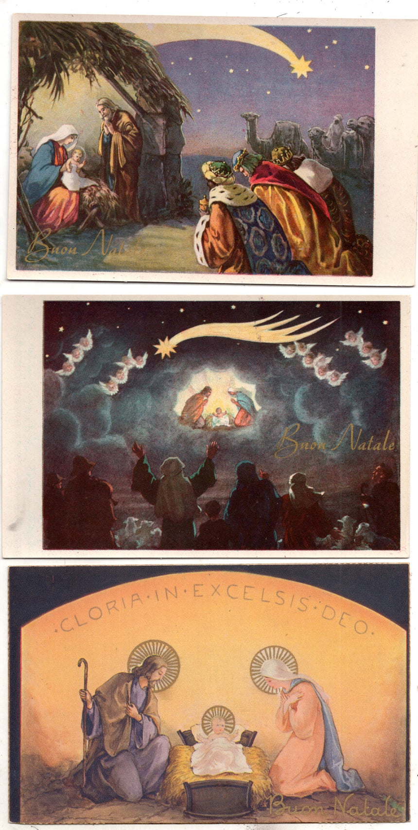 Cartolina Buon Natale / anno. Frohe Weihnachten / Neues Jahr. Merry Christmas & Happy New Year | Collezionissimo