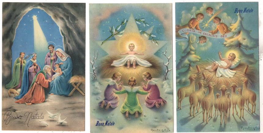 Cartolina Buon Natale / anno. Frohe Weihnachten / Neues Jahr. Merry Christmas & Happy New Year | Collezionissimo