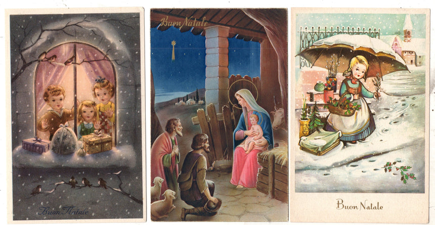 Cartolina Buon Natale / anno. Frohe Weihnachten / Neues Jahr. Merry Christmas & Happy New Year | Collezionissimo