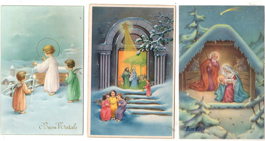 Cartolina Buon Natale / anno. Frohe Weihnachten / Neues Jahr. Merry Christmas & Happy New Year | Collezionissimo