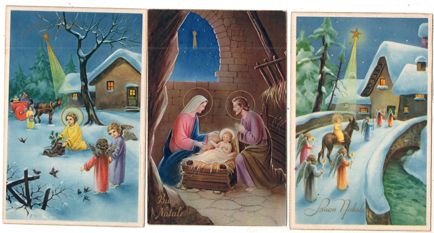 Cartolina Buon Natale / anno. Frohe Weihnachten / Neues Jahr. Merry Christmas & Happy New Year | Collezionissimo