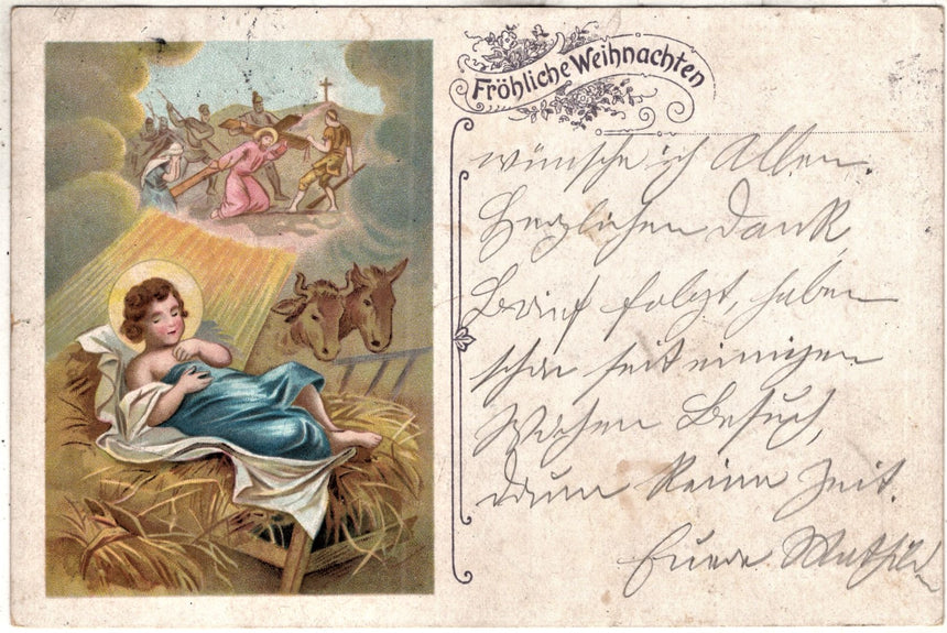 Cartolina Buon Natale / anno. Frohe Weihnachten / Neues Jahr. Merry Christmas & Happy New Year | Collezionissimo