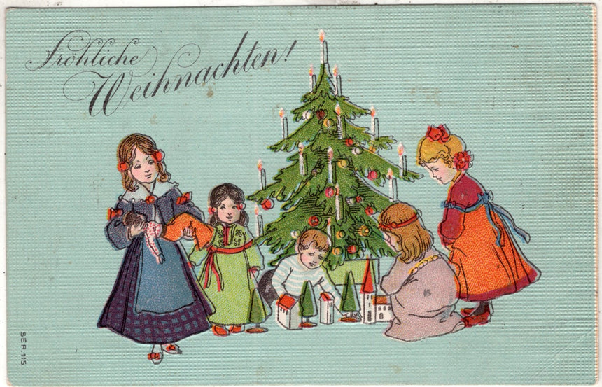 Cartolina Buon Natale / anno. Frohe Weihnachten / Neues Jahr. Merry Christmas & Happy New Year | Collezionissimo