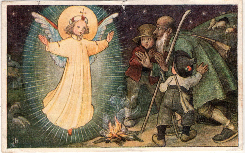 Cartolina Buon Natale / anno. Frohe Weihnachten / Neues Jahr. Merry Christmas & Happy New Year | Collezionissimo