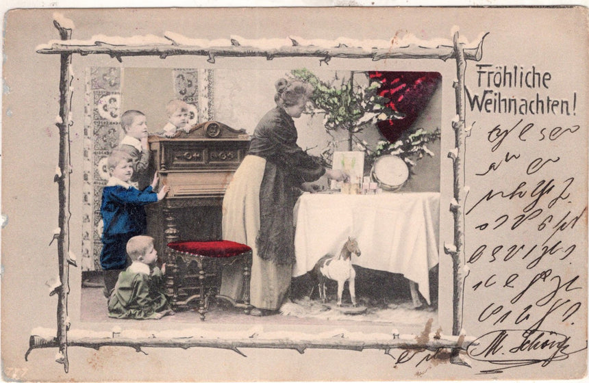 Cartolina Buon Natale / anno. Frohe Weihnachten / Neues Jahr. Merry Christmas & Happy New Year | Collezionissimo