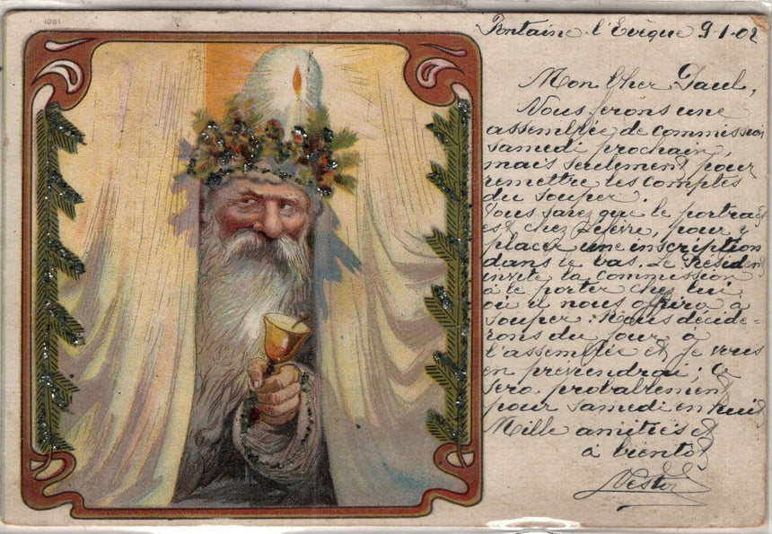 Cartolina Buon Natale / anno. Frohe Weihnachten / Neues Jahr. Merry Christmas & Happy New Year | Collezionissimo