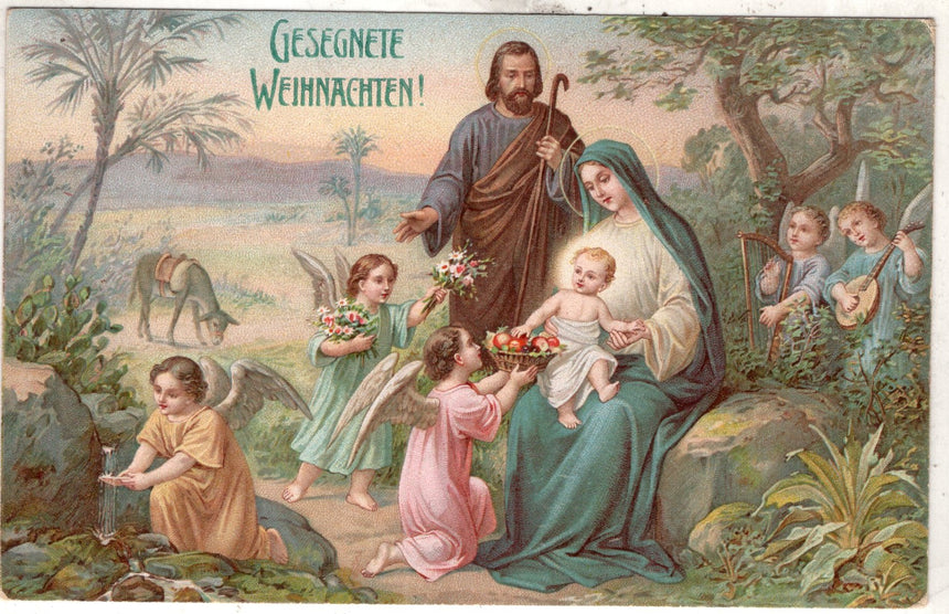 Cartolina Buon Natale / anno. Frohe Weihnachten / Neues Jahr. Merry Christmas & Happy New Year | Collezionissimo